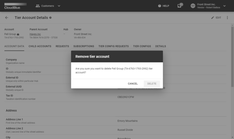 Customers Interface - CloudBlue Connect