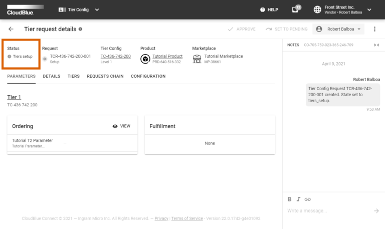 Tier Config Interface - CloudBlue Connect