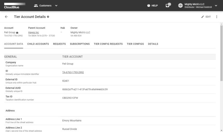 Customers Interface - CloudBlue Connect