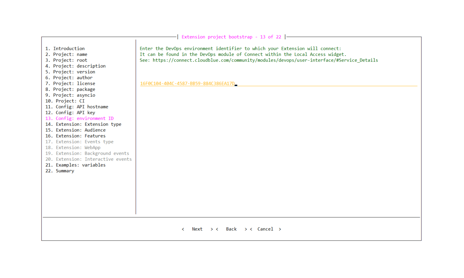 DevOps Interface - CloudBlue Connect