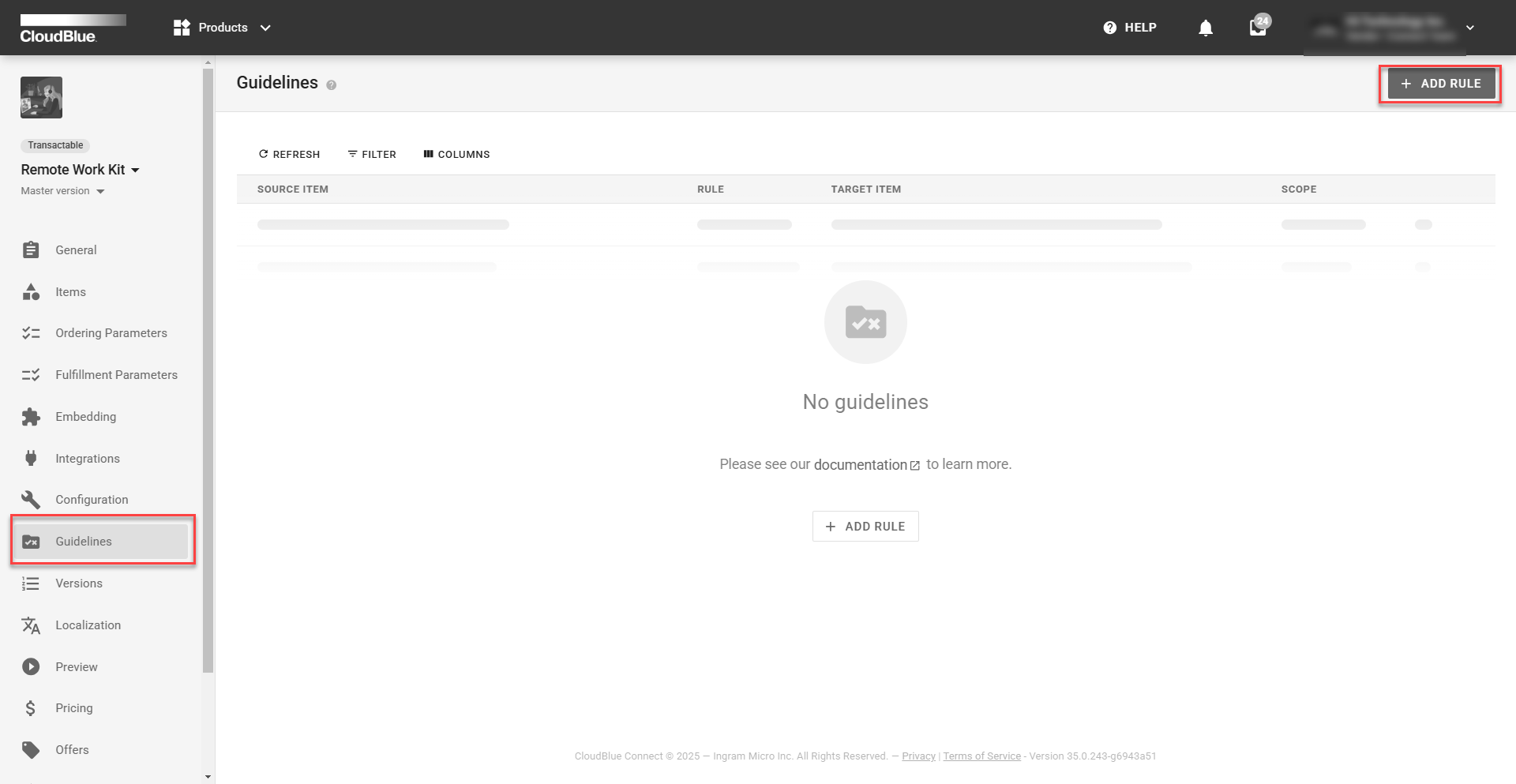 Guidelines - CloudBlue Connect