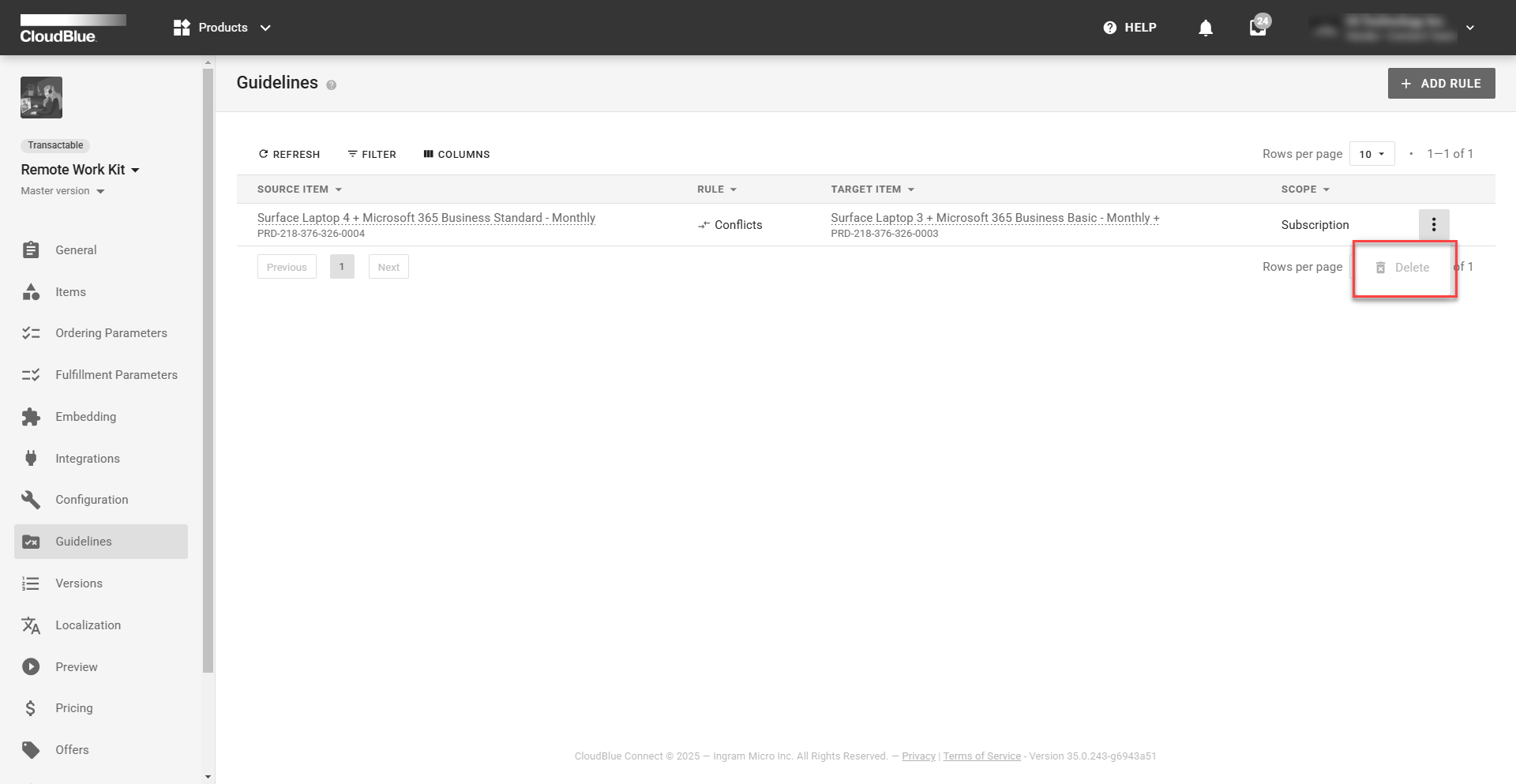 Guidelines - CloudBlue Connect
